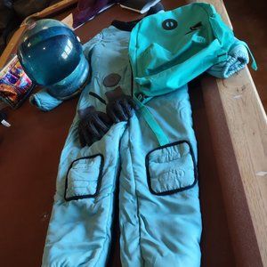 teal astronaut among us kids xl costume